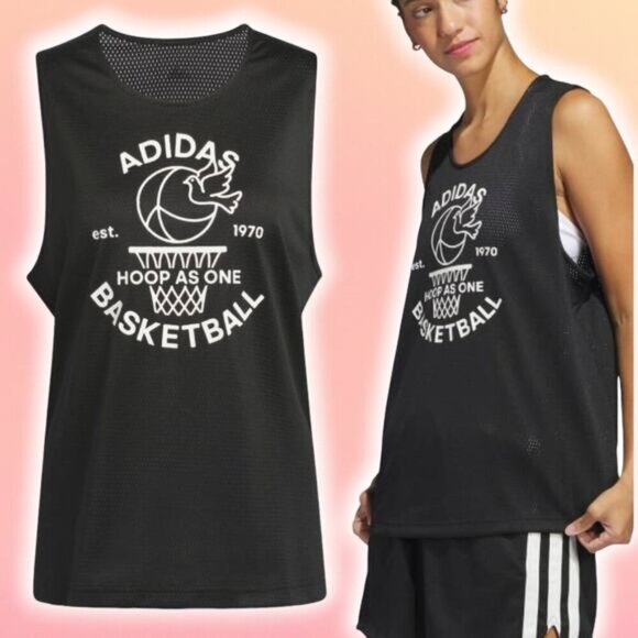 NWT ADIDAS Women's Basketball Graphic Select Jersey Tank Sz XS - Picture 1 of 10